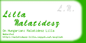 lilla malatidesz business card